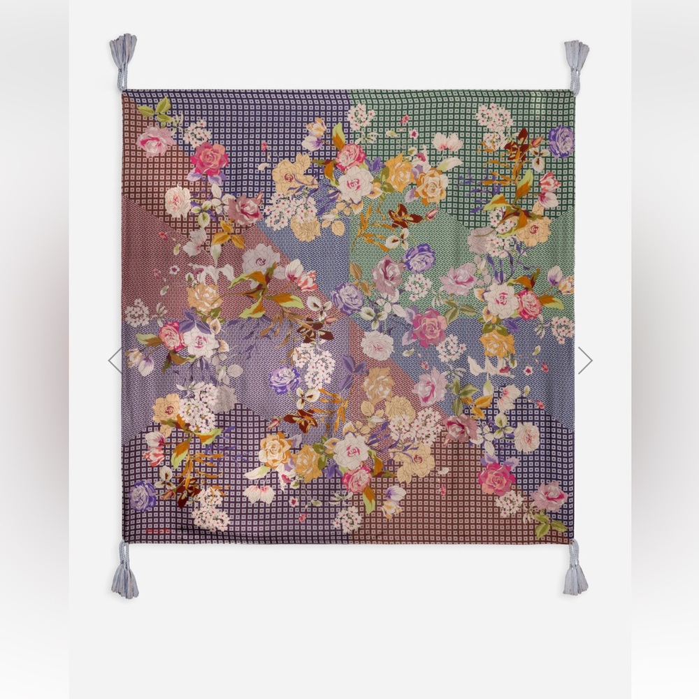 Johnny Was Multicolor Floral Scarf CATHRON SCARF